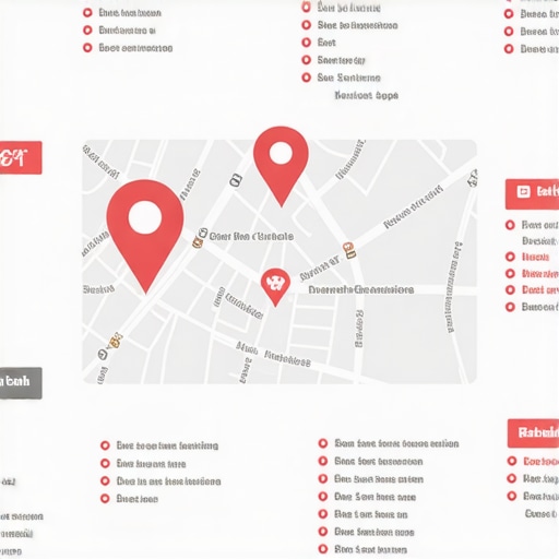Local SEO Optimization Infographic Infographic illustrating key factors for Google Maps ranking and local SEO strategies.