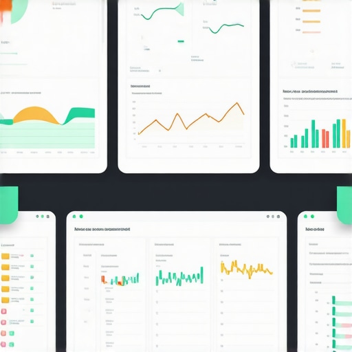 Workspace with laptops and SEO dashboards for local business visibility management.