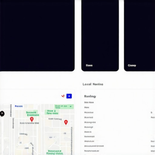 Screenshot of local SEO tools dashboard focusing on Google Maps rankings