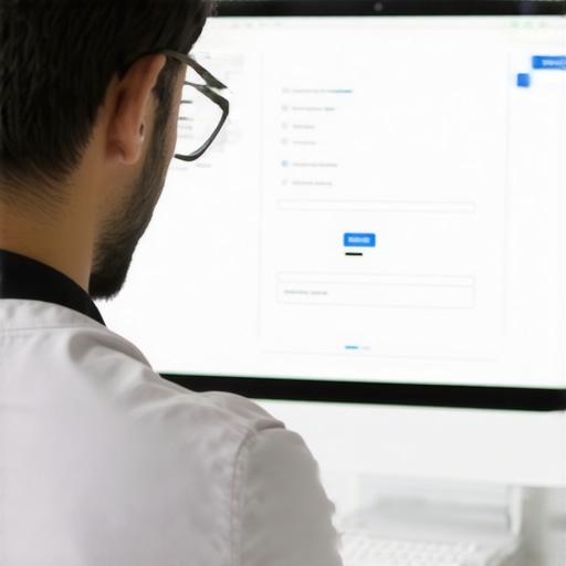 Schema Data Audit for Local SEO Person analyzing structured data errors on a screen