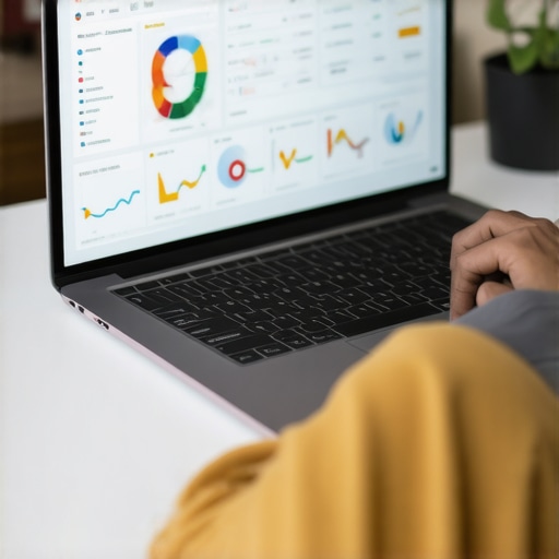 Using SEO Tools for Map Visibility Person analyzing local SEO tools on a laptop