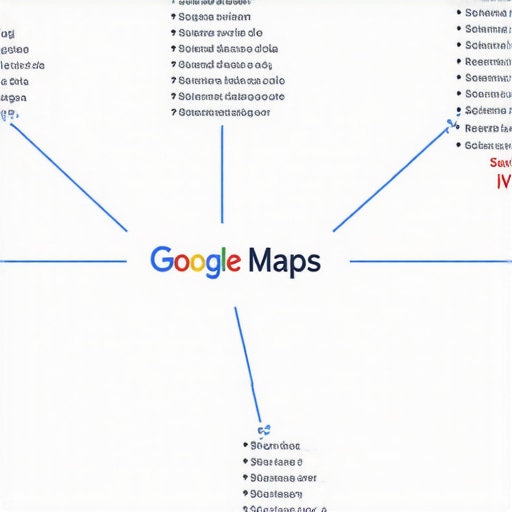 Signals Influencing Google Maps Rankings Diagram showing the interplay of various signals like geo-tags, schema, and reviews affecting Google Maps visibility