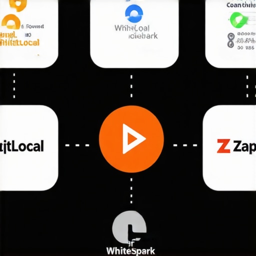 Diagram illustrating integration of SEO tools for Google Maps visibility