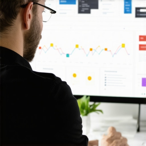 Business owner analyzing Google Maps and local ranking tools on a computer