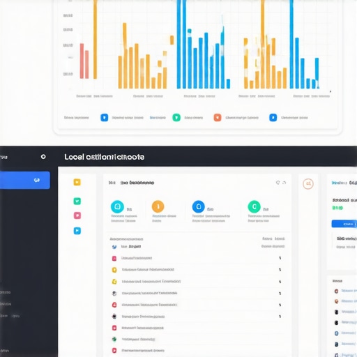 Screenshot showing citation management tools and analytics for local SEO