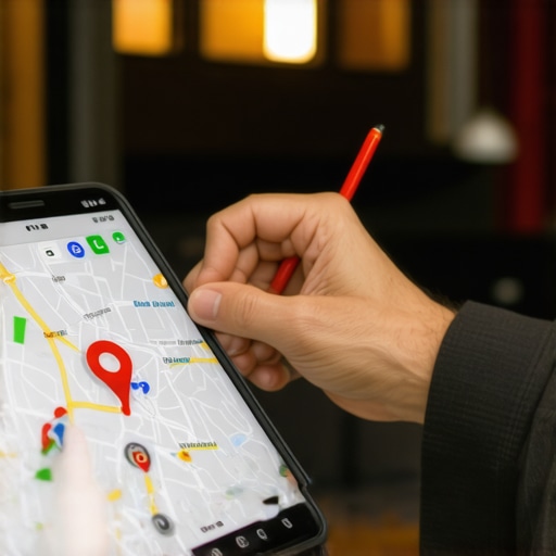 Person adjusting their business pin on Google Maps to improve local ranking